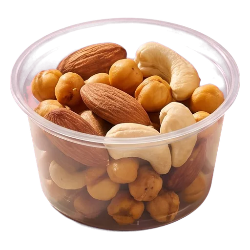 Nuts, one of the included snack options