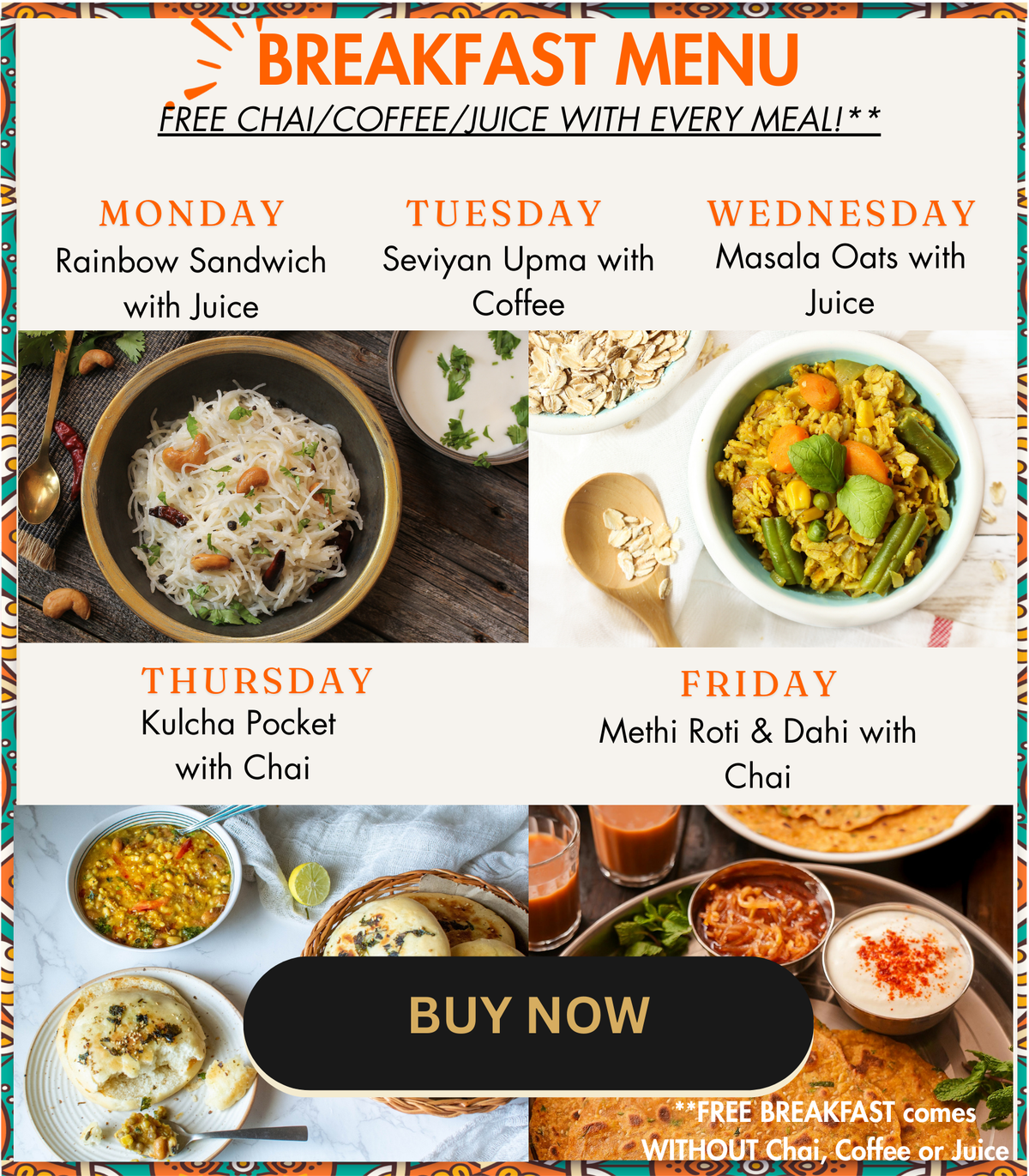 Breakfast Meal (Add-on only) - Image 1