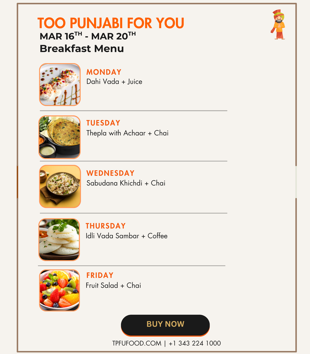 Breakfast Meal (Add-on only) - Image 1