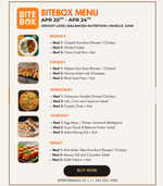 BiteBox Meals - Body Builder Plan (2.8k Cal, 135 gms protein)