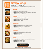 BiteBox Meals - Body Builder Plan (2.8k Cal, 135 gms protein)